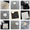 Neue Mode-Anhänger-Halskette, luxuriöse Designer-Perlen-Diamant-Buchstabeneinlage, hochwertiges Metall, vergoldet, leichter Schmuck, einfache, trendige Kordel-Halsdekoration
