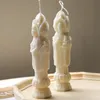تمثال Guanyin Silicone DIY ثلاثة شمعة بوذا صنع راتنج الصابون هدايا العفن الحرف ديكور المنزل 220629