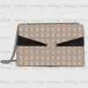 Fashion Leather Snake Mini Chain G Bag Womens Designer Cross Body Vintage Handbag Tiger Head Closure Small Purse Wallet