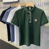 Mens Luxury Maison Mascot Embroidery Brand Appliqued Cotton Polo T Shirt Male Fashion Short Sleeve Men Golf Tops 220606