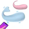 Petite baleine vibrateur télécommande simulateur de point G boule vaginale Plug Anal vibrant oeuf d'amour masturbateur pour femmes adultes