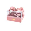 Opakowanie na prezenty na Walentynki akrylowe pudełko na kwiaty plastikowe kwadratowe cukierki na imprezę pojemniki z pokrywką