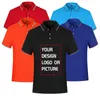 High End Custom Men s Polo Shirt Golf Tennis Individual eller Team Topps Casual Business Social Short Sleeve Diy Your Clothes 220722