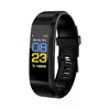 Smart Watch Smart Wristwatch Heart Rate Fitness Tracker Waterproof Passometer Sports Smart Bracelet 115 Plus Bluetooth For Android289Z