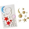 Lune étoiles soleil Silicone Fondant moule chocolat bonbons Sugarcraft moule gâteau décoration bricolage pâtisserie Scone outils cuisine ustensiles de cuisson 220721