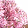 Домашний декор 120 см Искусственное вишневое дерево Посадочное моделирование Цветочные украшения Большой персиковый Дерево Отель Свадебный стол Центральные чашки Предполагается,