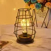 Table Lamps Retro Iron Lamp Wine Bottle Copper Wire Night Light Atmosphere El Home Decorative Battery LightingTableTable