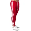 Red Casual Pants Men Cotton Slim Joggers Sweatpants Autumn Training Trousers Manlig gymmet Fitness Bottoms Running Sports Trackpants G220713