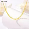 Ketten Edlen Schmuck Echte 18 Karat Gold Halskette Reine AU750 Phoenix Schwanz Kette Hochzeitsgeschenk Für Frauen NE010Chains Godl22