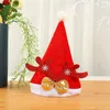 Nyår Navidad Thicken Gold Wire Cap god julhatt Antlers Snowman Elk Hatsskids Children Adult Xmas Gift Decoration VTMTL1230