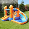 Andra barnmöbler Uppblåsbar jumper studshus - Jump 'n Slide Bouncer Kids Slide Park Jumping Castle Plus Heavy Dut240n