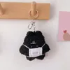 Porte-clés à la mode en peluche porte clé de voiture animal pour hommes femmes porte-clés style coréen mignon porte-clés ours avec masque sac pendentif bijoux cadeauxkeychain