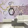 Personalizza 3D Photo Mura da parati Carta da parati creativa Papel de Parede per soggiorno camera da letto sfondo decorazione della decorazione domestica