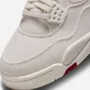 Release Authentic 4 WMNS Canvas Shoes 4S Sail Cement Grey Fire Red Men Women Outdoor Sports Sneakers With Original Box DQ4909-100