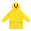 Wasserdichte Kinder-Regenmäntel, Cartoon-Design, Baby-Sommer-Regenbekleidung, Poncho, 90–130 cm Länge