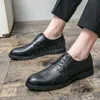 Business-Schuhe für Herren, braune Lederschuhe für Herren, Büro-Kleiderschuhe, italienische Schuhe, Zapatillas Hombre