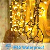 Strängar LED Solenergin Power Fairy String Lights Outdoor Waterproof 800 LEDs Garden Decoration Garland för Patio Balcony Yard Street Treeled