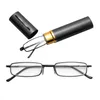 Other Fashion Accessories 1 Pcs Reading Glasses Metal Frame Resin With Tube Case Mini Portable For Women Men Retro Business Eyegla9597651