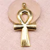 Charms WYSIWYG 1pcs 80x42mm 3 Colors Large Cross Charm Pendants Ankh Big Pendant For Necklace Making