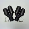 2 Pcs Exhaust Tip Muffler Pipe Auto Parts Car Universal Full Matte Carbon Fiber Stainless Steel Rear Diffuser Nozzles Tail