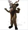 Elk Mascot Kostym kostym Party Game Fancy Dress Outfits Kläder Reklam Framkallning Karneval Halloween Karaktär Vuxen