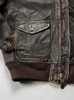 Distressed Handmade Stein Wildleder Jacke Bomber Herren Wolle Pelz Kragen Mann Qualied Tops Oberbekleidung Mäntel Luxus Braun Mantel