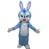 Prestazioni Costume della mascotte del coniglio del coniglietto di Pasqua Halloween Natale Personaggio dei cartoni animati Abiti Tuta Volantini pubblicitari Abbigliamento