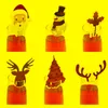 Décorations de Noël 50pcs cartes de coupe arbre santa claus carte de verre ornements de verre pour année de Noël pour le dîner à la maison décor noelchristmas