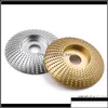 Tool Parts Tools Home Garden Round Wood Grinding Wheel Abrasive Disc Angle Grinder Carbide Coating 16Mm 58 Bore Sha Sanding Carving Rotary