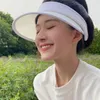 Bonnets Zhao Lusi Star Même chapeau de protection solaire Femme Visière Cap Summer Peaked Sports