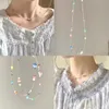 Chokers Ins Sommer Einfache Schatz Frauen Mädchen Nette Candy Opal Perlen Halskette Farbe Schlüsselbein Kette Geburtstag Party GiftChokers