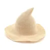 Moderne Halloween Witch Hat Woollen Women Lady gemaakt van modieuze schapenwol Halloween Party Festival Party Hat B0529A331