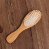 Partihandel Hushåll Sundries Natural Bamboo Brush Hälsosam vård Massage Hair Combs Antistatic Detangling Airbag Hairbrush Hair Styling Tool