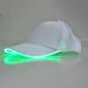 Novità Cappellini da festa luminosi a LED Tempo libero all'aperto Incandescente Alpinismo Protezione solare Berretto da baseball Cappello snapback traspirante in cotone