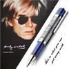 롤러 볼 젤 펜 한정판 Andy Warhol Classic M 프로모션 볼펜 릴리프 배럴 쓰기 Smoth School Office Stationery