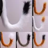 Party Supplies Autre événement Adults Kids Cosplay Anime Fluffy Plush Long Cat Tail Halloween Costume Prop accessoires de robe fantaisie 5507590