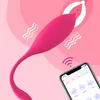 App/fjärrkontroll kvinnor vibrator sexig leksak vuxen leksaker vibratorer jugueter sexiguales klitoris stimulator vibrerande ägg kegel boll