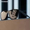 Hooban Square Polarised Solglasögon Män kvinnor Fashion Male Sun Glasögon Varumärkesdesign Onepiece Lens Eyewear UV400 220725