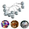 Strings LED String Lights Battery Powered Mirror Ball Stage Reflection Lamp For Wedding Year Christmas DJ Disco Home Party DecorLED StringsL