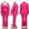 Femme PLUS Taille Taille Tracksuits 3 pièces Ensemble Suivi des femmes Manteau VSest Pantalon Définir des vêtements à manches longues Vêtements Fashion Steewear Wholesale goutte