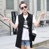 Gilets pour femmes Coréen Tassel Ripped Jeans Veste Gilet 2022Automne Femmes Long Denim Gilet Plus Taille 6XL Casual Sans manches Poche Outwear Lu