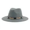 Basker hattar för kvinnor fedoras vinter hatt män solid bälte vintage western cowboy cap 58 cm 60 cm sombreros de mujerberets