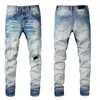 Designer Jeans Mens Denim Embroidery Pants Fashion Holes Trouser US Size 28-40 Hip Hop Distressed Zipper trousers For Male 2022 Top Sell