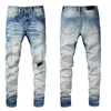 Designer Jeans Mens Denim Embroidery Pants Fashion Holes Trouser US Size 28-40 Hip Hop Distressed Zipper Trousers for Male 2024 Top Sell