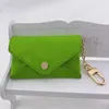 Designer Key Pouch Fashion Lederen Purse Keyrings Mini Wallets Coin Credit Card Holder 10 Colors Epacket