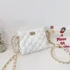 Children's HandBag Candy color PU chain bag Small Diamond accessories bag Girl's crossbody bags