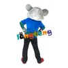 Costume da bambola mascotte 1029 New Adult Foam Chuck E. Cheese Mouse Costume da mascotte per feste di Natale Costume da mascotte per ragazza di Halloween