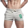 Seobean Mens Sıradan Şort Pamuk Fitness Swearpants Kısa Yaz Jogger Erkekler Homewear Spor Salonu 220524