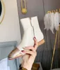 Women boots short boots stylish comfortable lady simplicity genuine leather stout heel flat square toe color matching non slip Versatile warm female shoes P80740