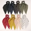 Boheemse print elastische haarbanden voor vrouwen meisjes strik scrunchies hoofdband haar banden paardenstaart houder haaraccessoires AA220323